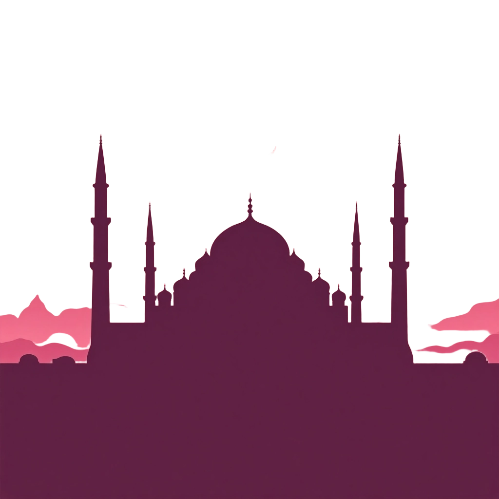 Silhouette of a Mosque